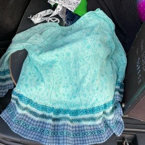 St. John’s bay turquoise blouse